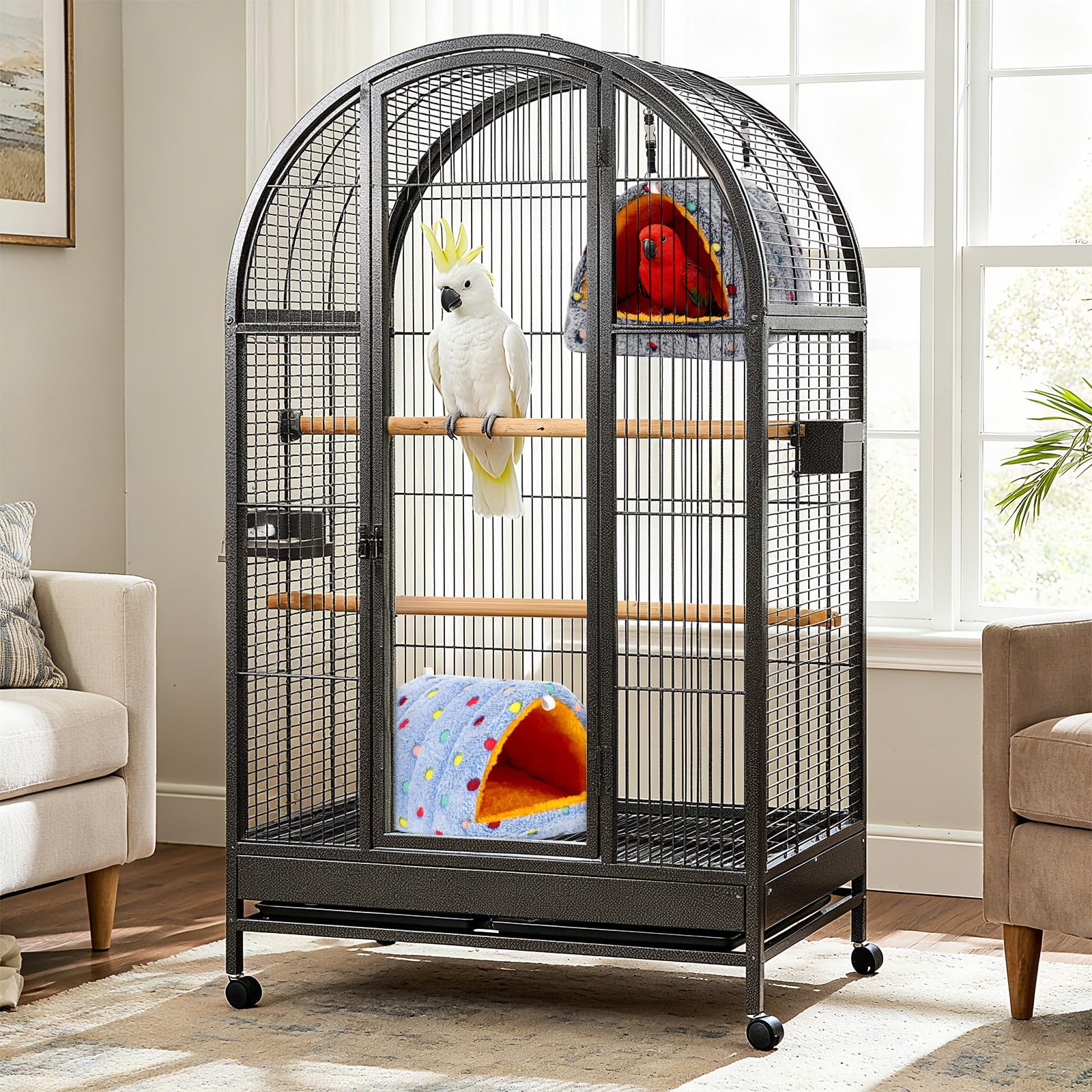 Accessoire PETKNOWS nid dappoint pour repos quotidien des oiseaux.