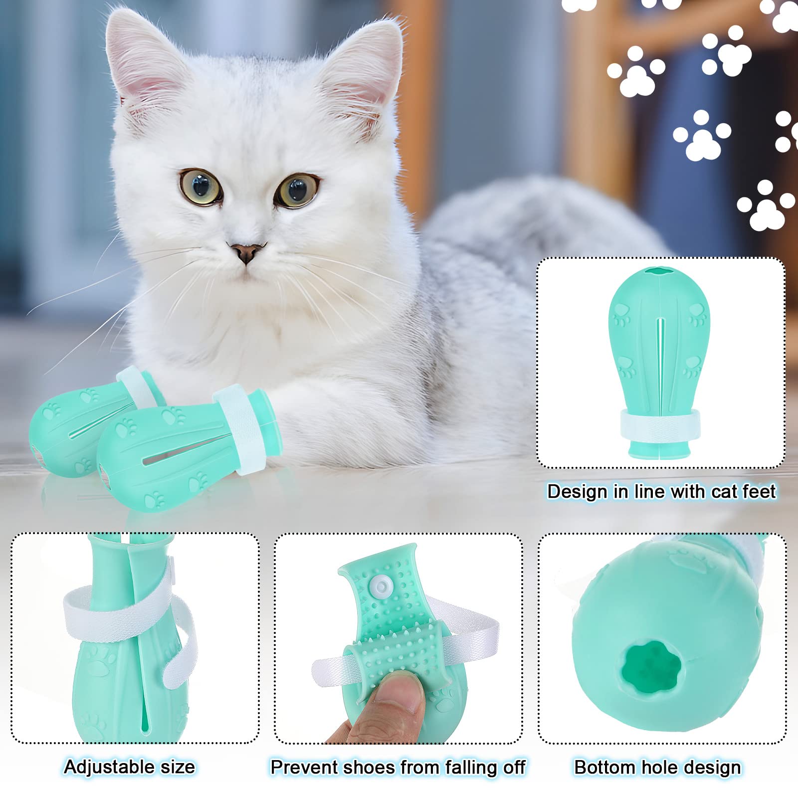Bottes-pattes PETKNOWS – protection contre les griffures pendant le bain.