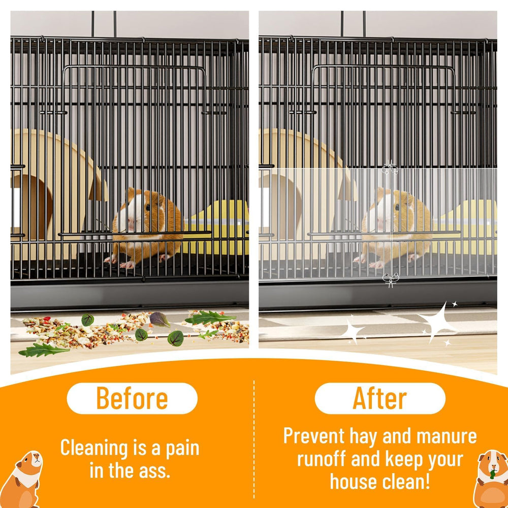 PETKNOWS protège-bords de cage avec 4 trous et 50 attaches: installation simple