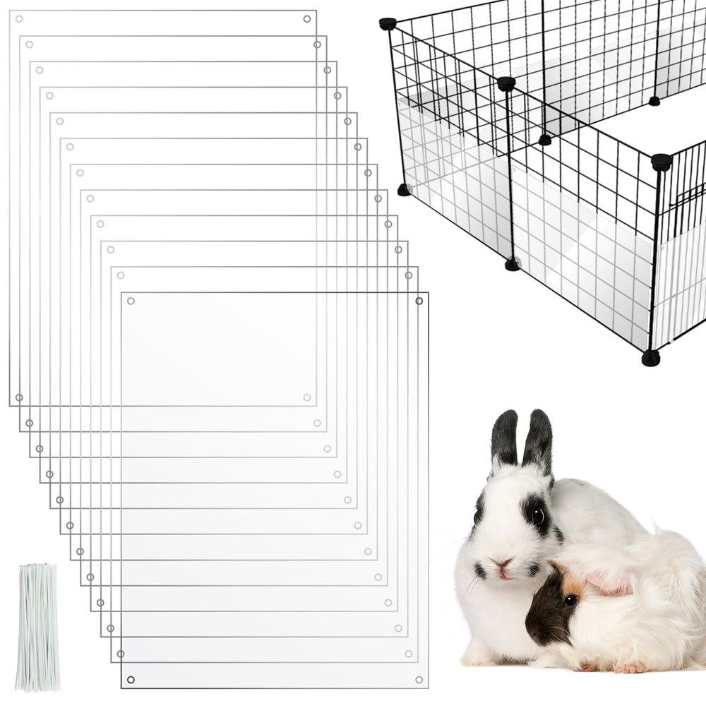 PETKNOWS protège-bords de cage transparence: observation facile des activités de l’animal