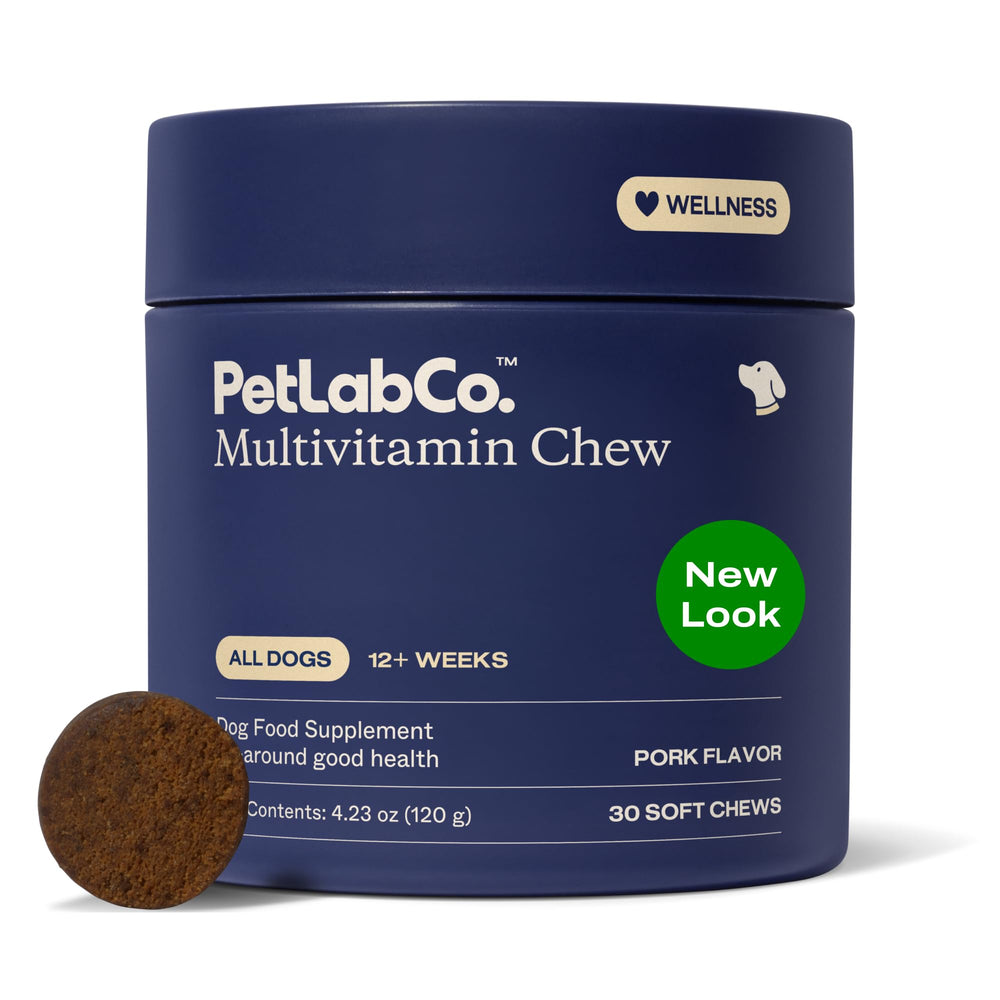 PetLab Co. 22 en 1 bouchée porcine pour chien, soutien peau et pelage.