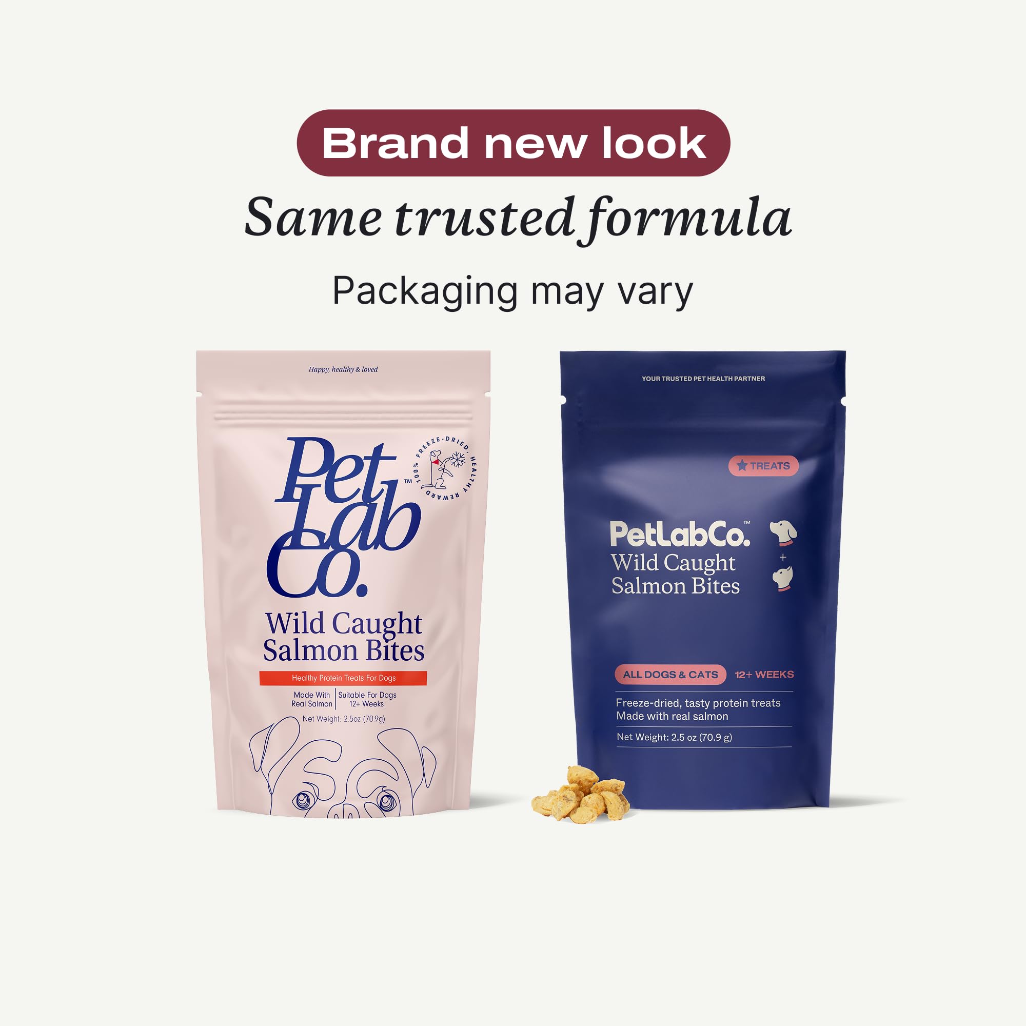 bouchées petlab co saumon sauvage tendres, texture agréable pour les chiens exigeants