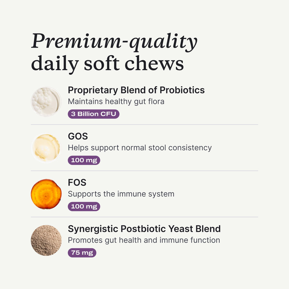 PetLab Co Probiotiques pour chiens: sachet prêt à l’emploi pour une routine digestive.