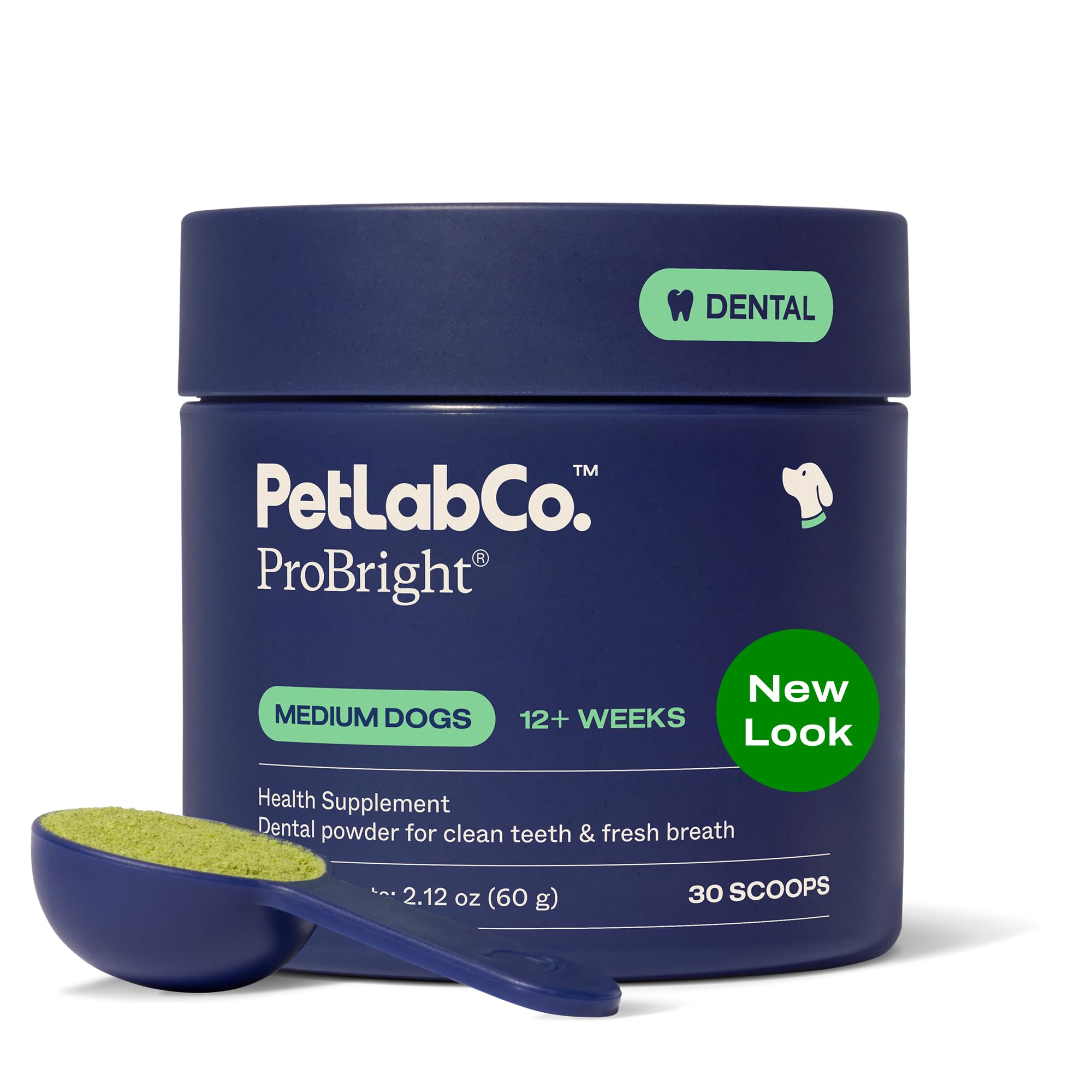 PetLab Co ProBright Poudre Dentaire Chien – sourire frais et nettoyage simplifié.