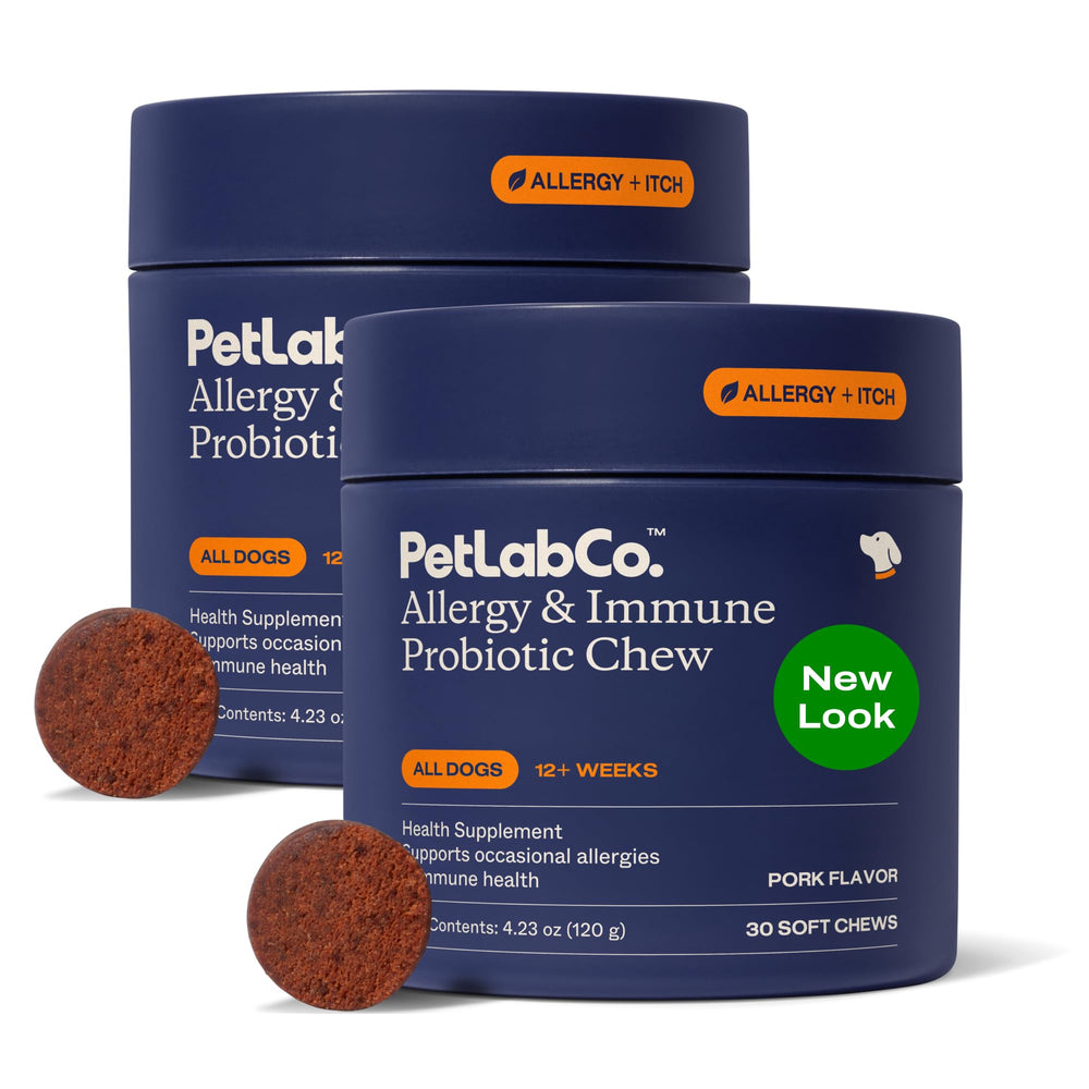 PetLab Co Probiotiques chiens – flacon – soutient équilibre intestinal et immunité.