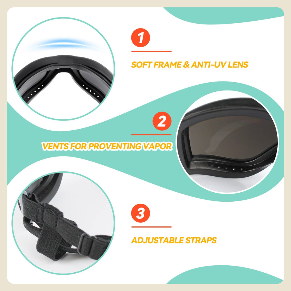PETLESO lunettes chien design mode, look tendance pendant les sorties.