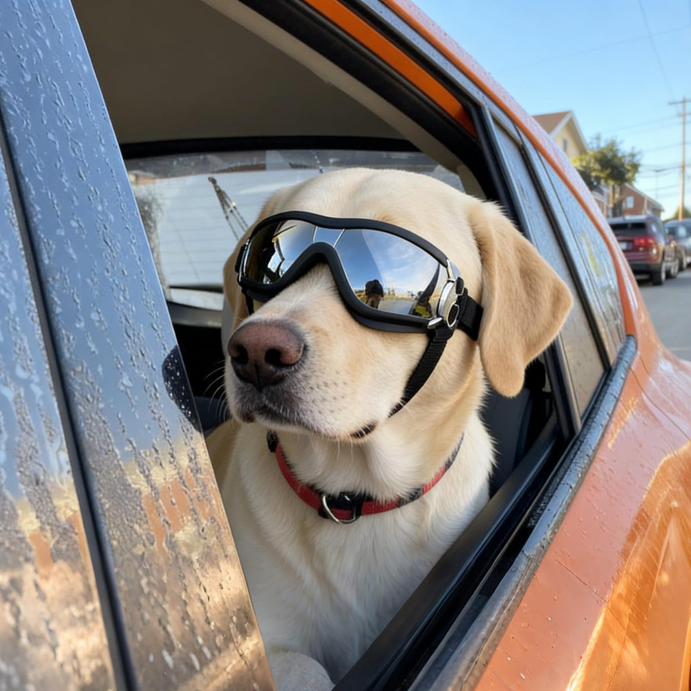 PETLESO lunettes chien durable et légère, solution pratique pour les trajets.
