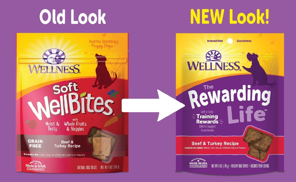 Texture douce des friandises Petlewa Wellness-Wellbites pour chien