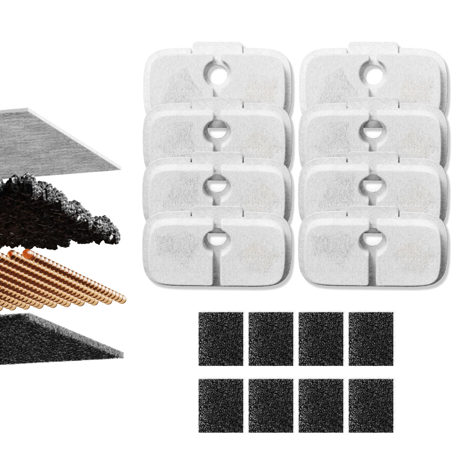 Filtre PETLIBRO Dockstream lot de 8, eau plus propre et hydratation facilitée.