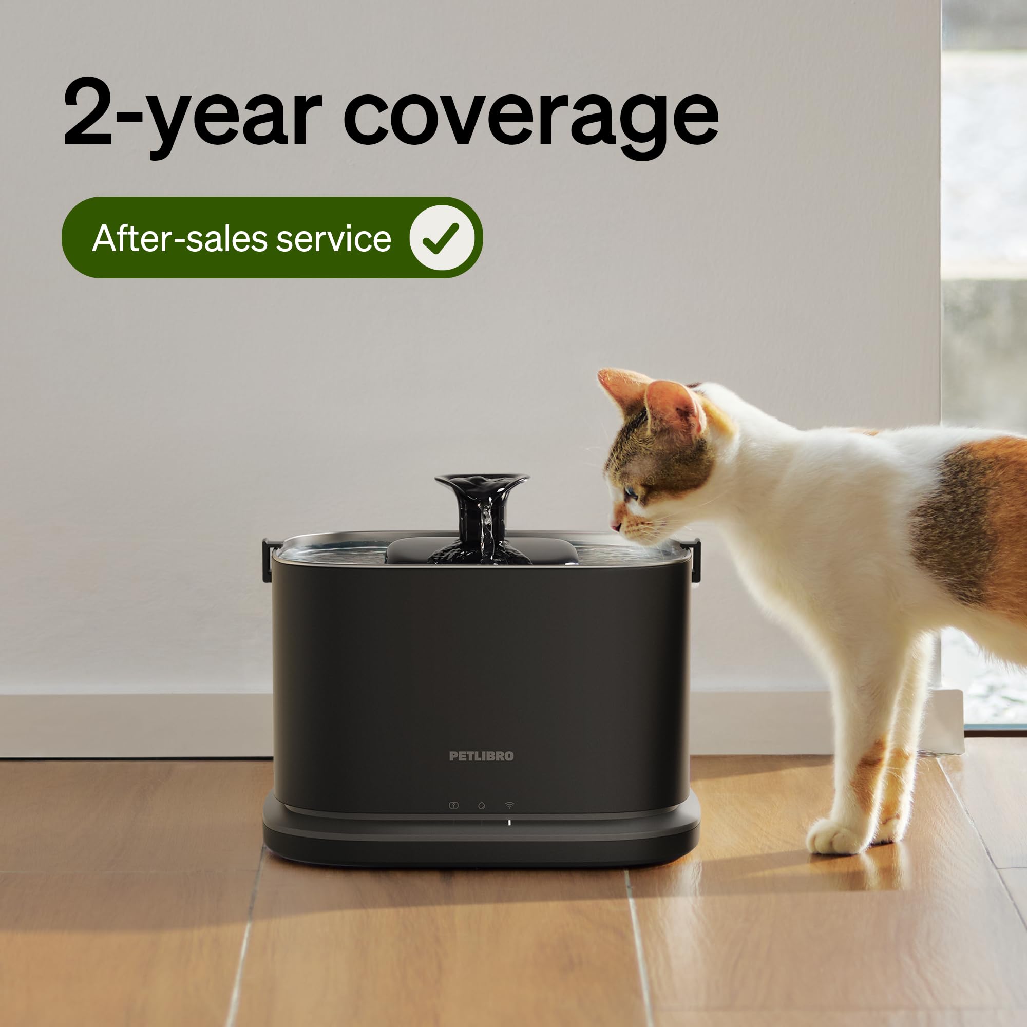 Filtre PETLIBRO Dockstream améliore fraîcheur de l'eau pour chat.