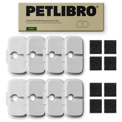 PETLIBRO: ensemble de 8 filtres Dockstream pour remplacement rapide et eau propre.