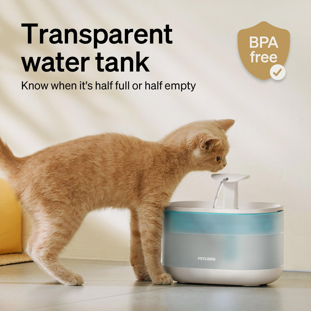 PETLIBRO fontaine à deux flux pour chat, stimulant l'hydratation avec variation de débit.