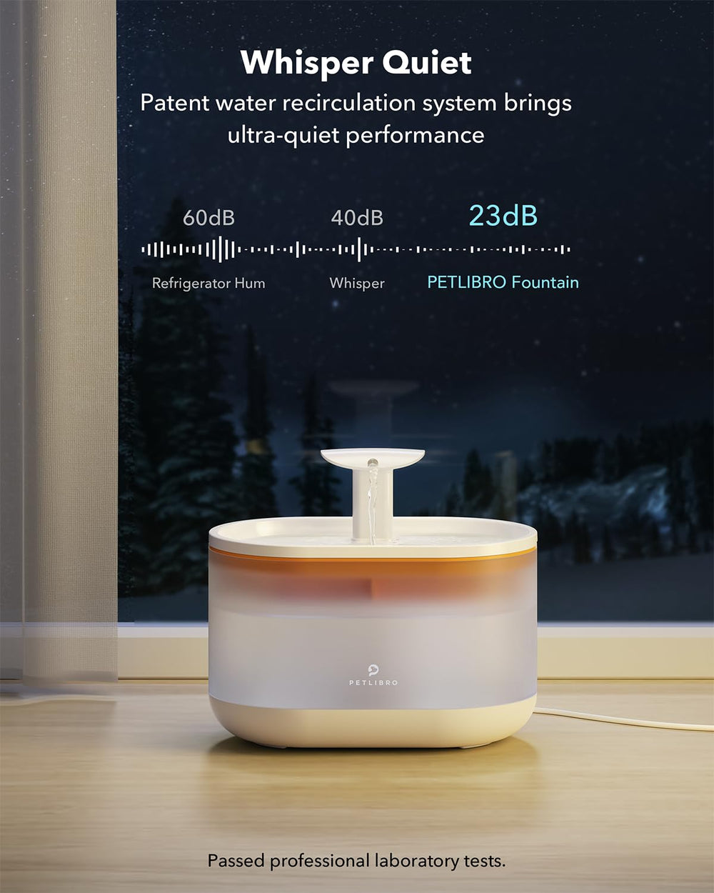 Moteur silencieux PETLIBRO – fonctionnement discret pour la nuit