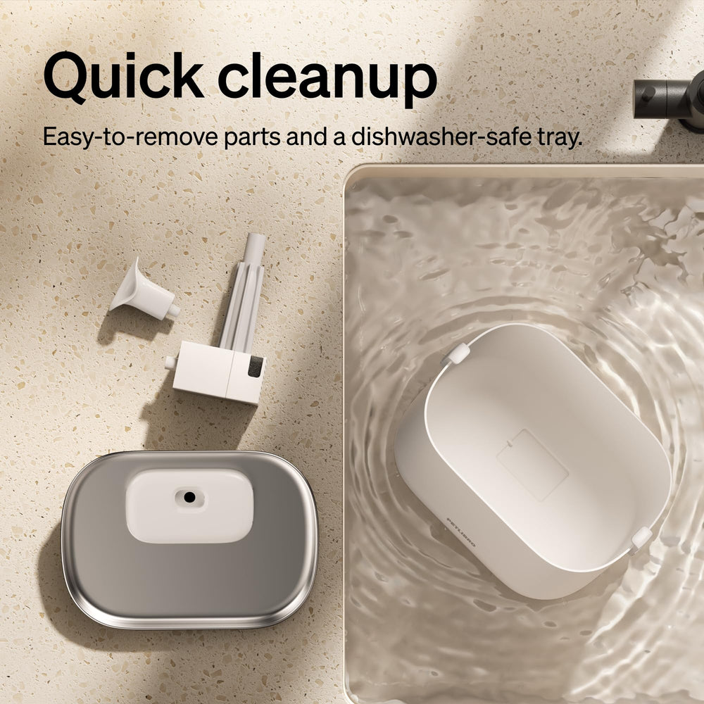 PETLIBRO fontaine eau chat plateau inox, facilité de nettoyage et hygiène