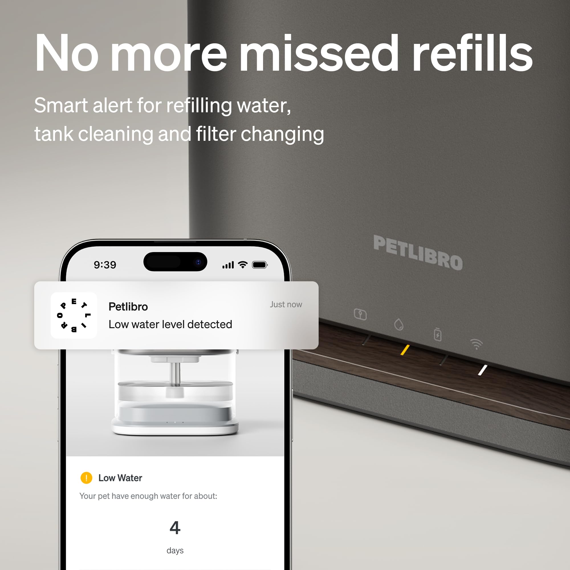 PETLIBRO filtration quatre couches, eau plus fraîche.