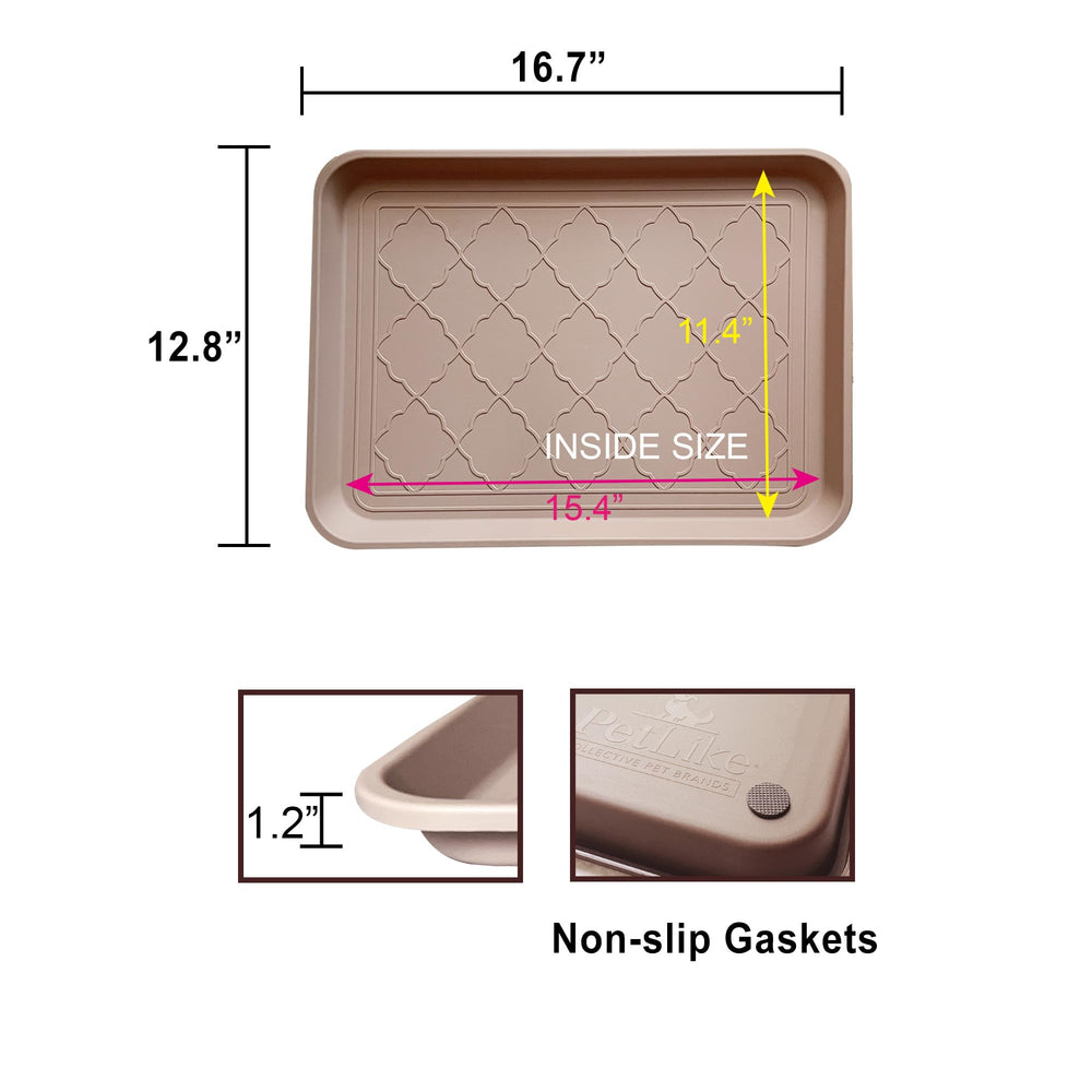 Bac PetLike imperméable pour intérieur et extérieur, protège sols et moquettes.