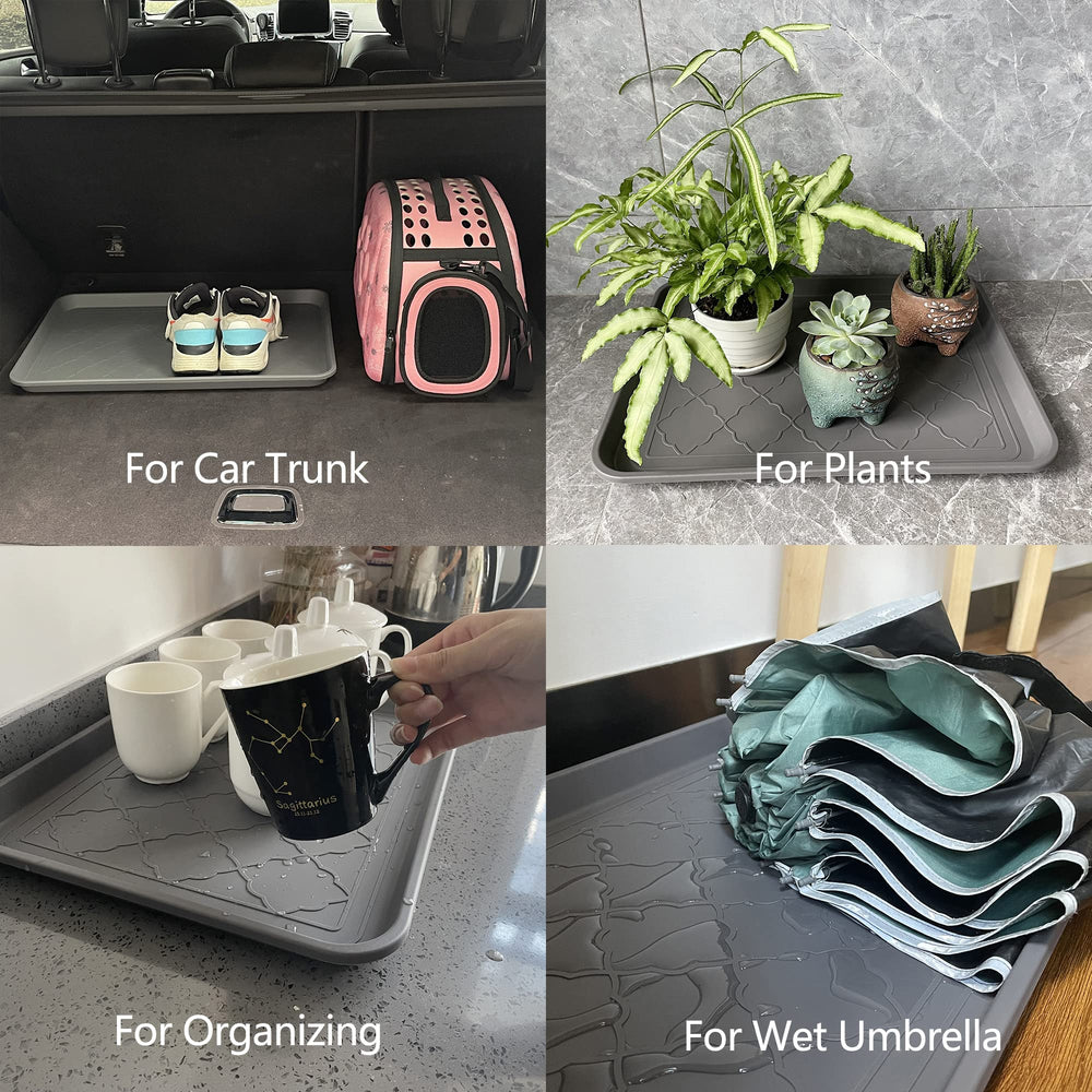 Plateau PetLike utilisé dans le véhicule pour bottes et objets.