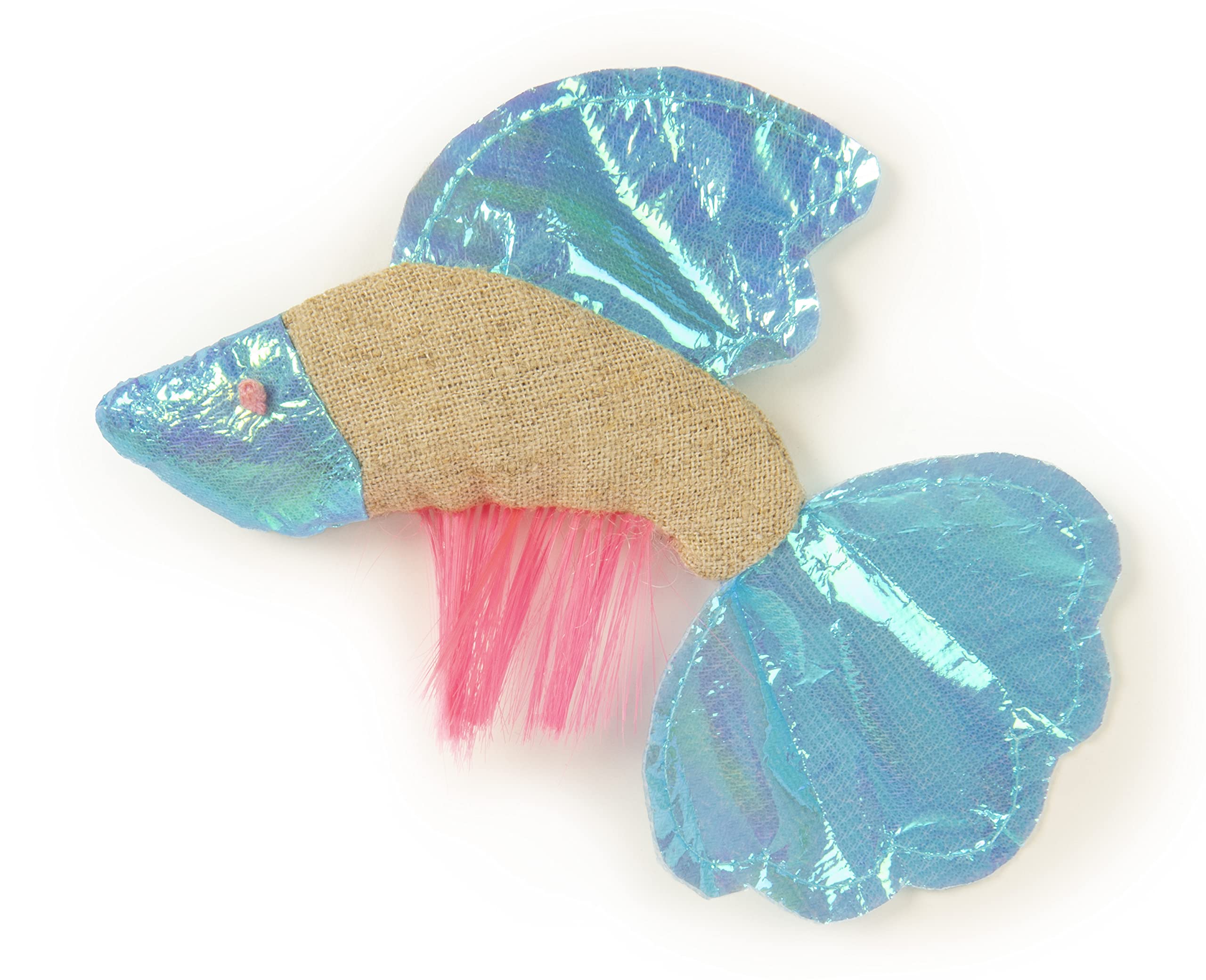 Petlinks Batty Beta – jouet poisson avec bruits crissants qui stimulent le jeu