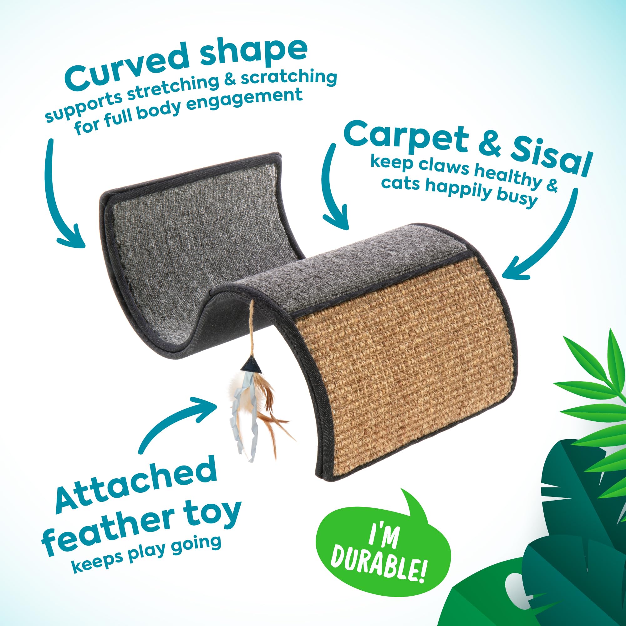 Petlinks Dream Curl: surface douce en tapis pour varier le confort et les griffes.