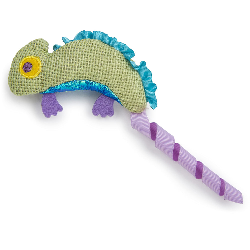 Petlinks HappyNip Crinkle Chameleon : textures scintillantes pour stimuler le jeu et l’agilité du chat.