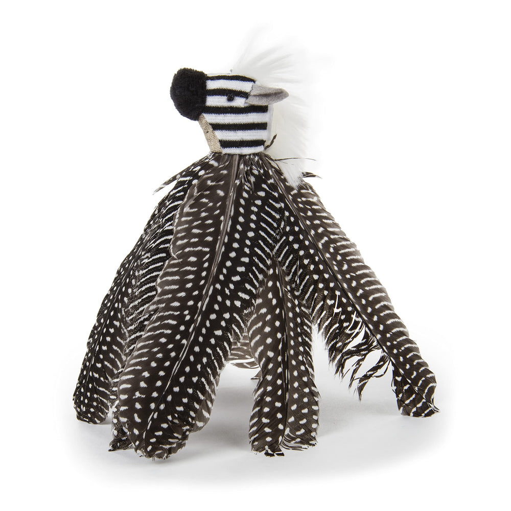 Jouet Petlinks HappyNip Zippy Zebra avec catnip maximise l'excitation et le jeu.