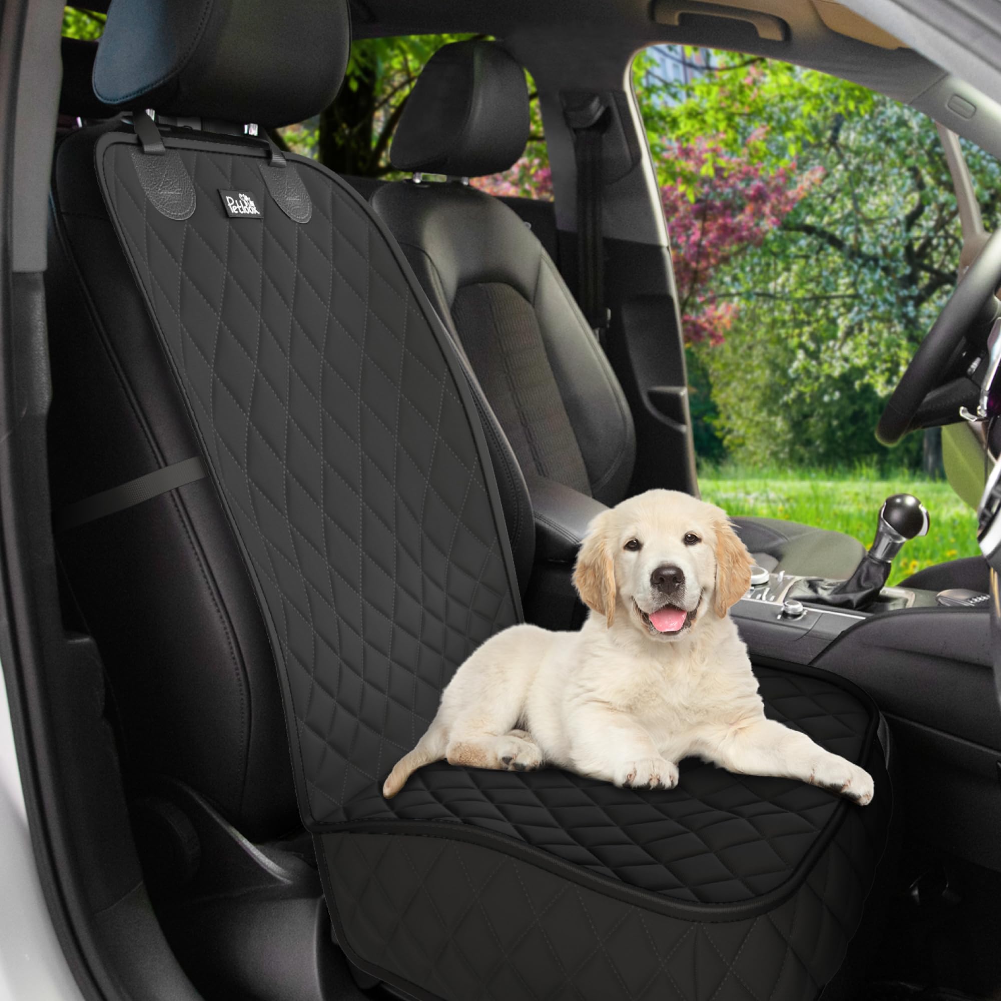 Petloox couvre-siege avant pour chien imperméable protege contre eclaboussures et traces des animaux