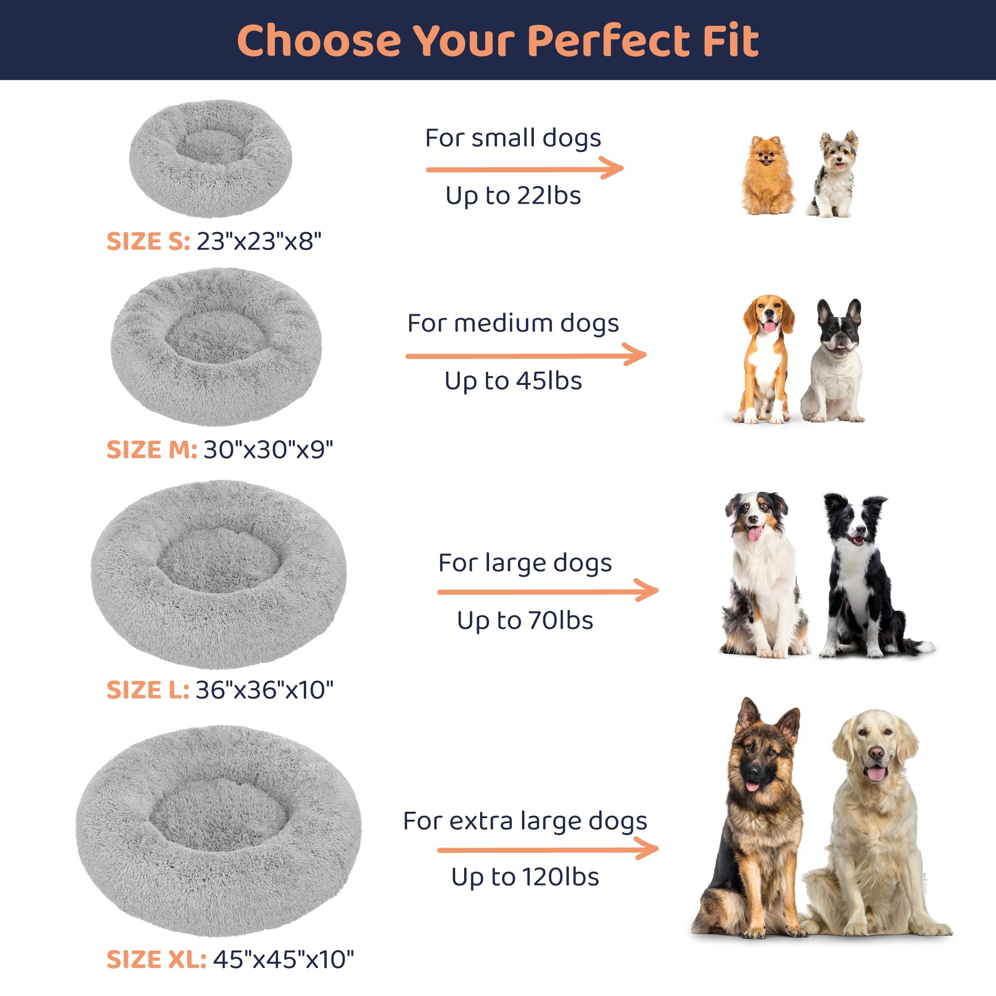 Petloox Donut chien-relaxation environnement calme pour repos