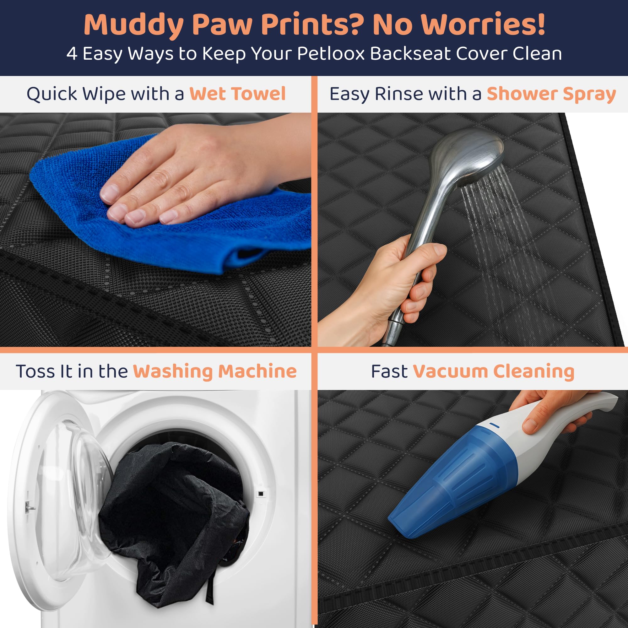 Housse Petloox XL pour chien, dimension adaptée à toutes les voitures.