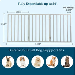 Barriere PETMAKER pour escaliers et portes en gris, sans percage.