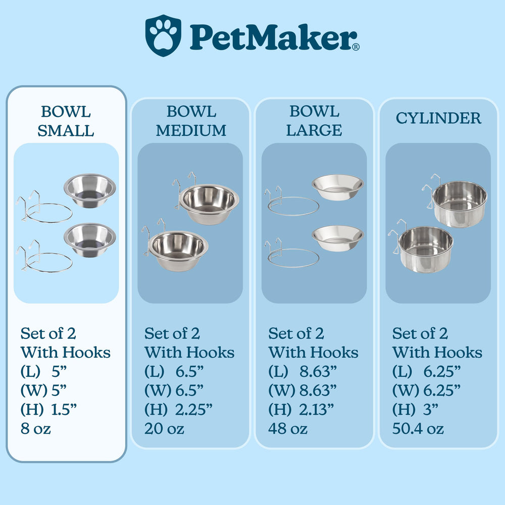 Capacité de 8 oz par bol, portions adaptées.