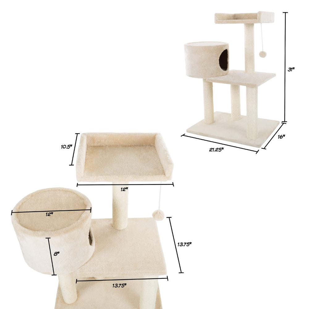 PETMAKER Condo-tonneau de 12 pouces: espace privé calme pour chat.