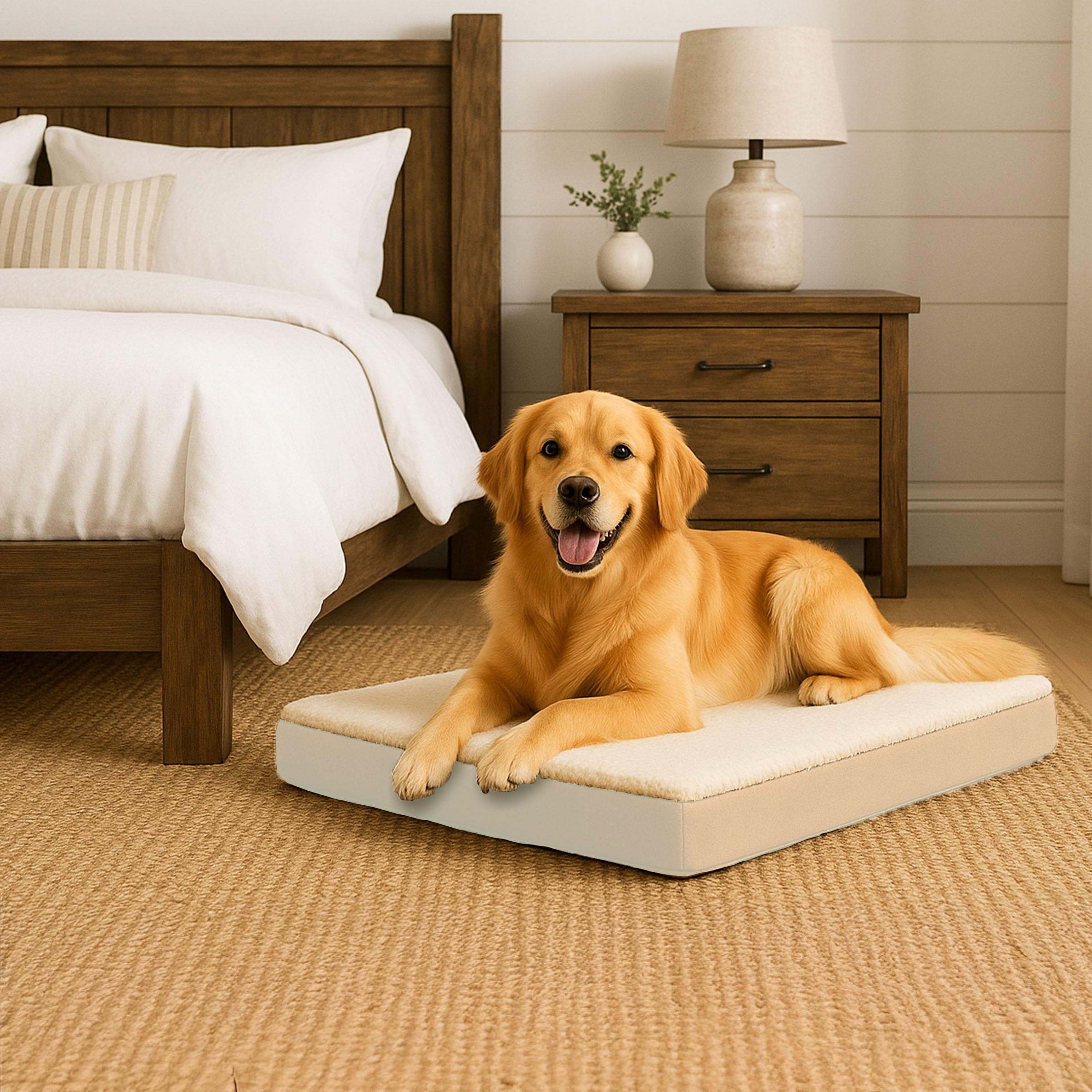 Housse lavable en machine PETMAKER lit orthopédique pour chien