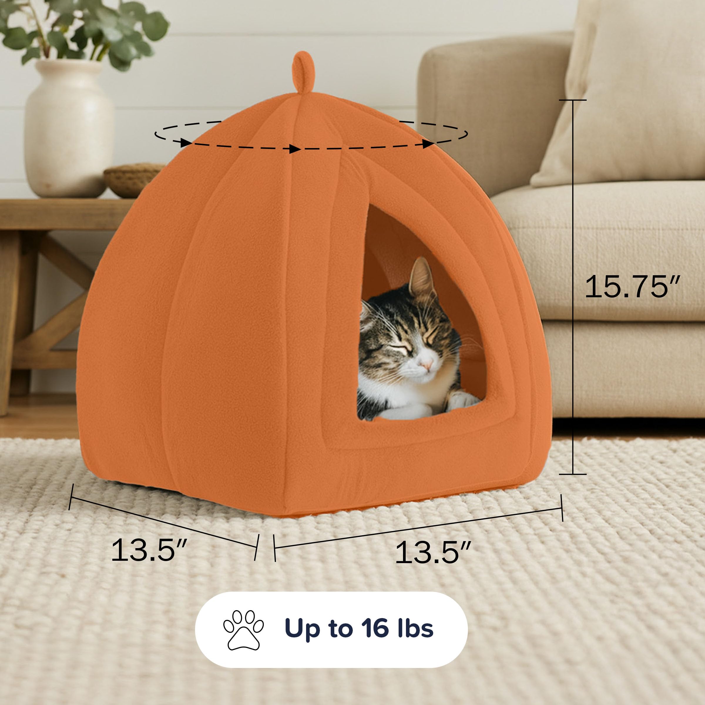 PETMAKER détails: matériaux polyester et mousse pour toucher doux.