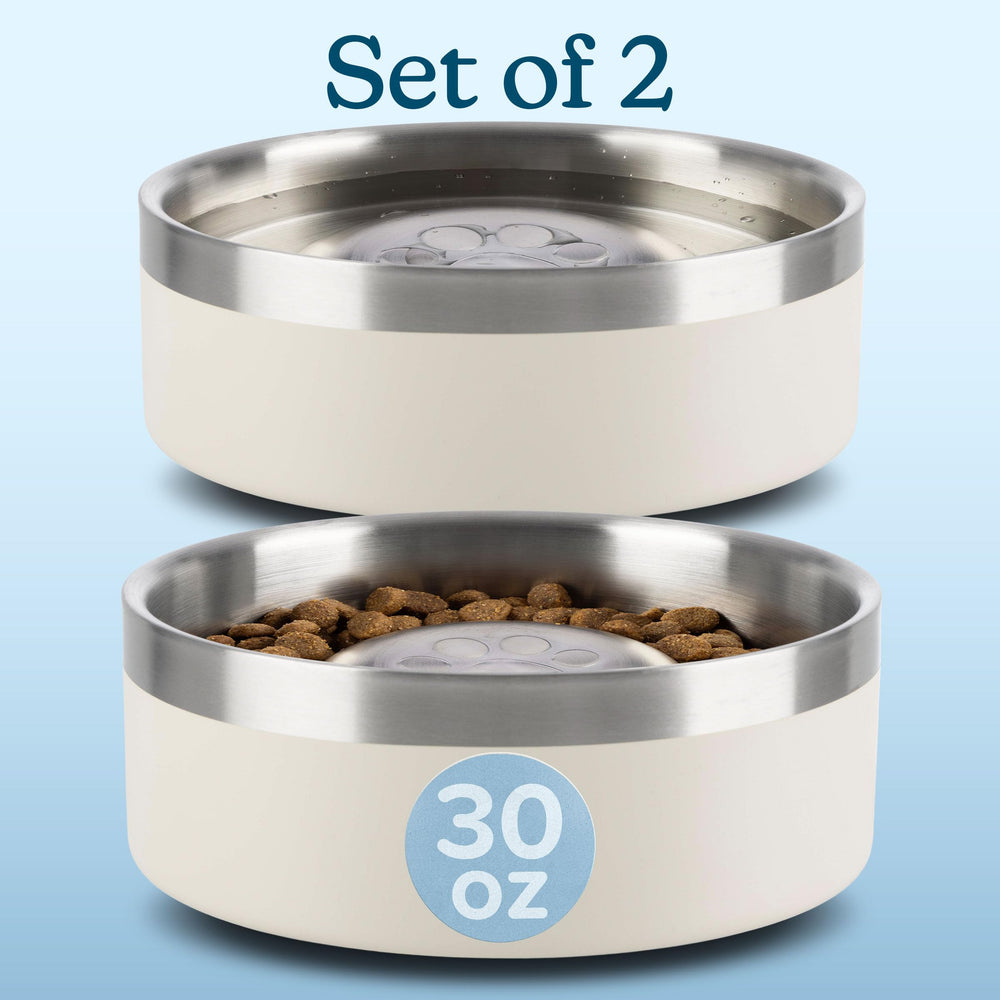 PETMAKER: bol inox versement lent avec plateforme centrale.