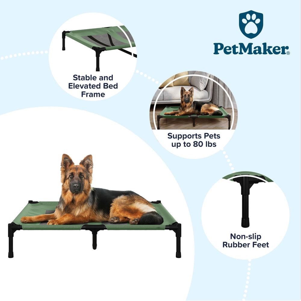 Utilisation en extérieur avec pieds anti-glisse Petmaker pour stabilité.