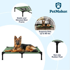 Utilisation en extérieur avec pieds anti-glisse Petmaker pour stabilité.