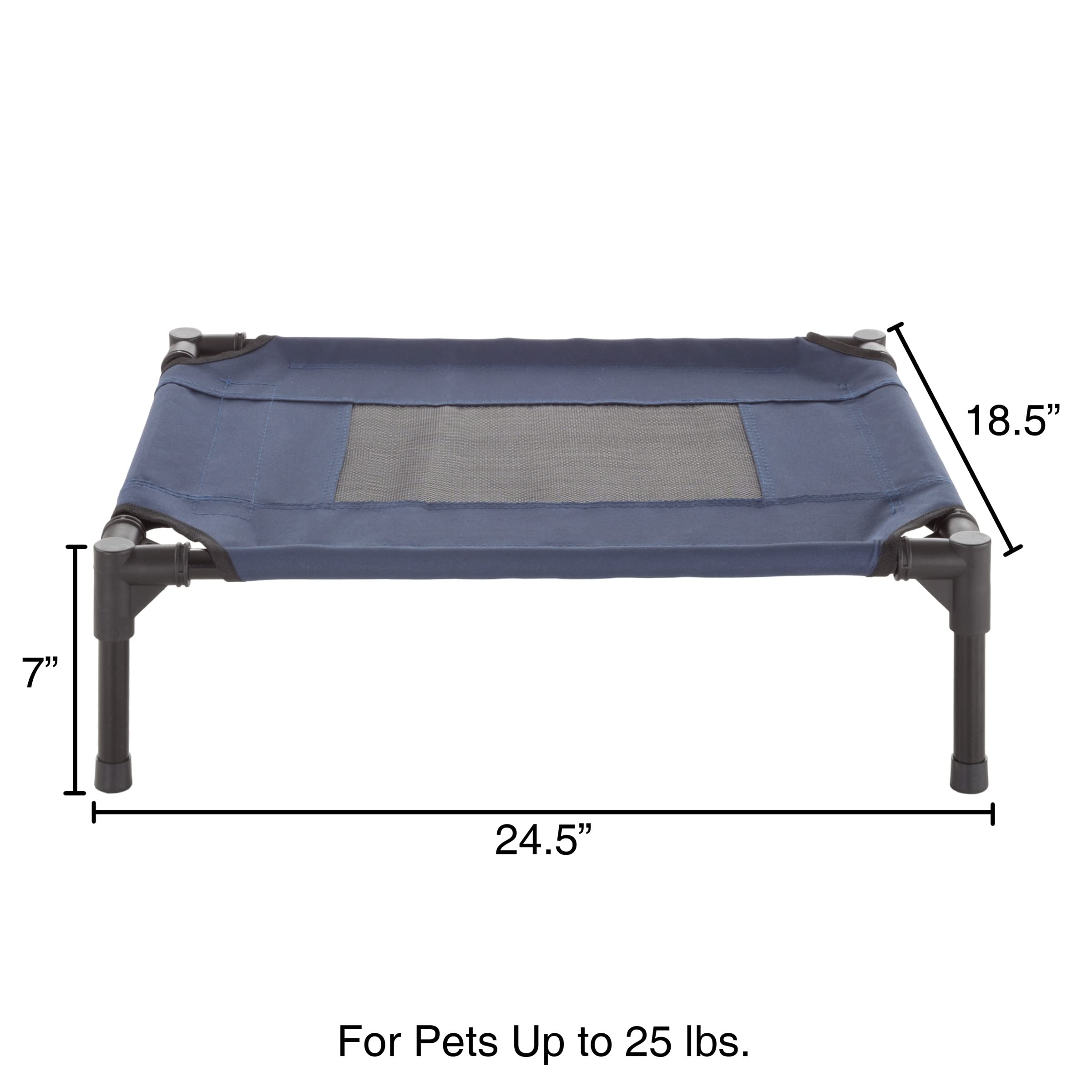 PETMAKER lit-materiaux-durables bleu – cadre robuste et toile résistante.