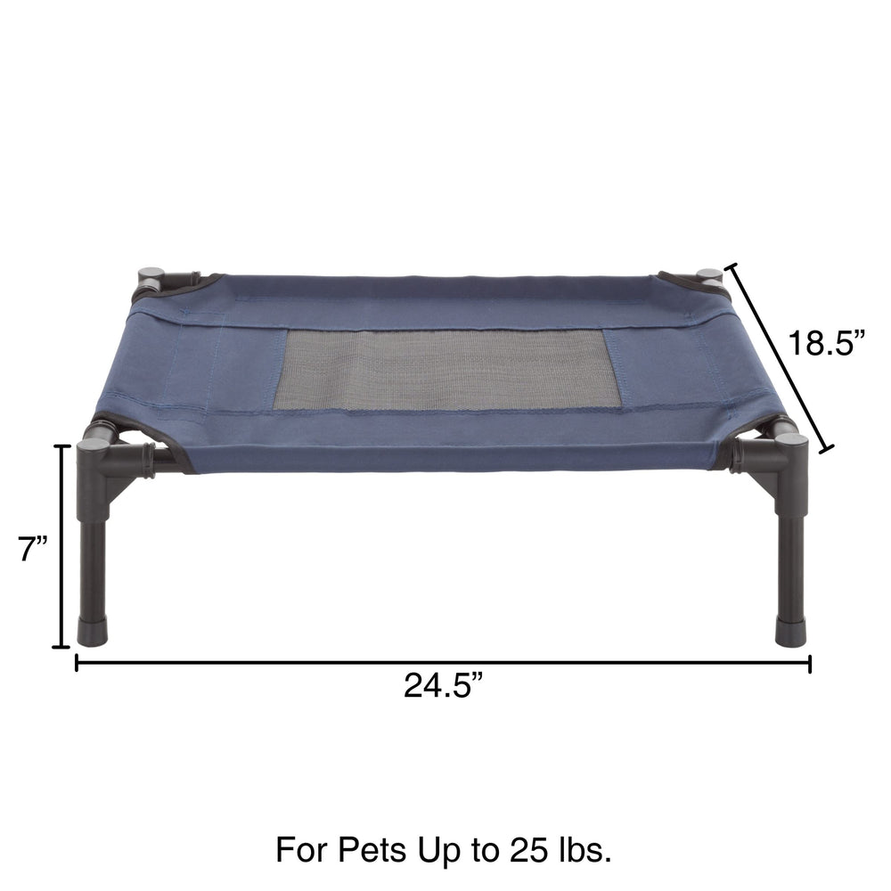 PETMAKER lit-materiaux-durables bleu – cadre robuste et toile résistante.