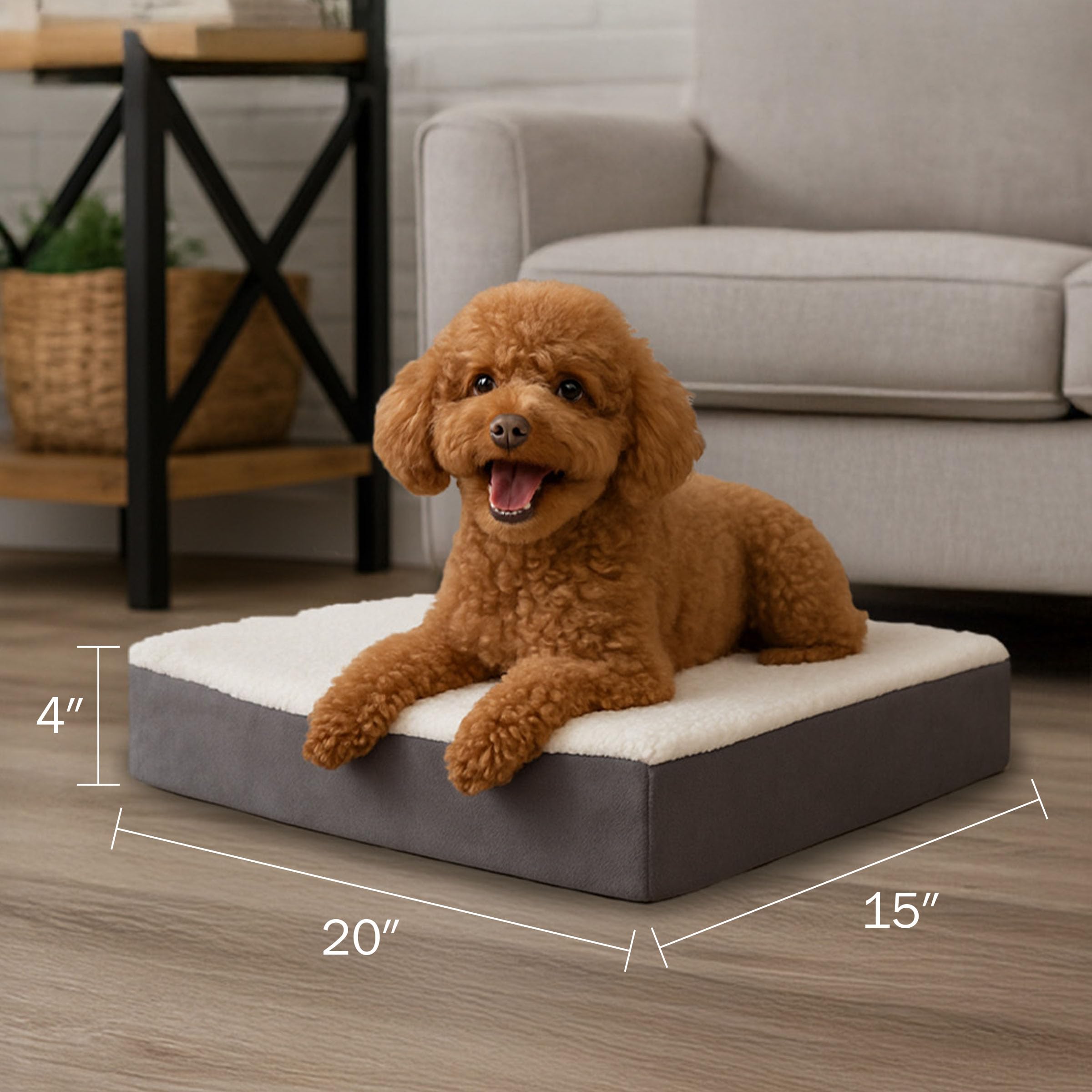 PETMAKER mousse mémoire intégrée à la base pour un soutien doux à chaque sieste