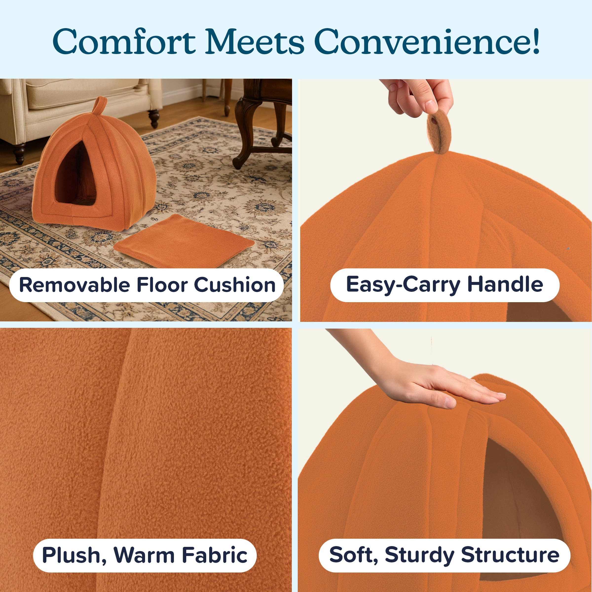PETMAKER refuge chat pelucheux pour chats et autres petits animaux.