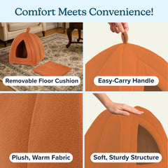 PETMAKER refuge chat pelucheux pour chats et autres petits animaux.