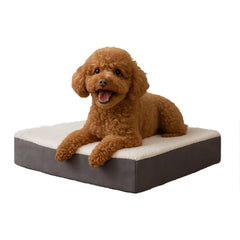PETMAKER tapis orthopédique pour chien en mémoire de forme 20x15 gris offrant un soutien durable