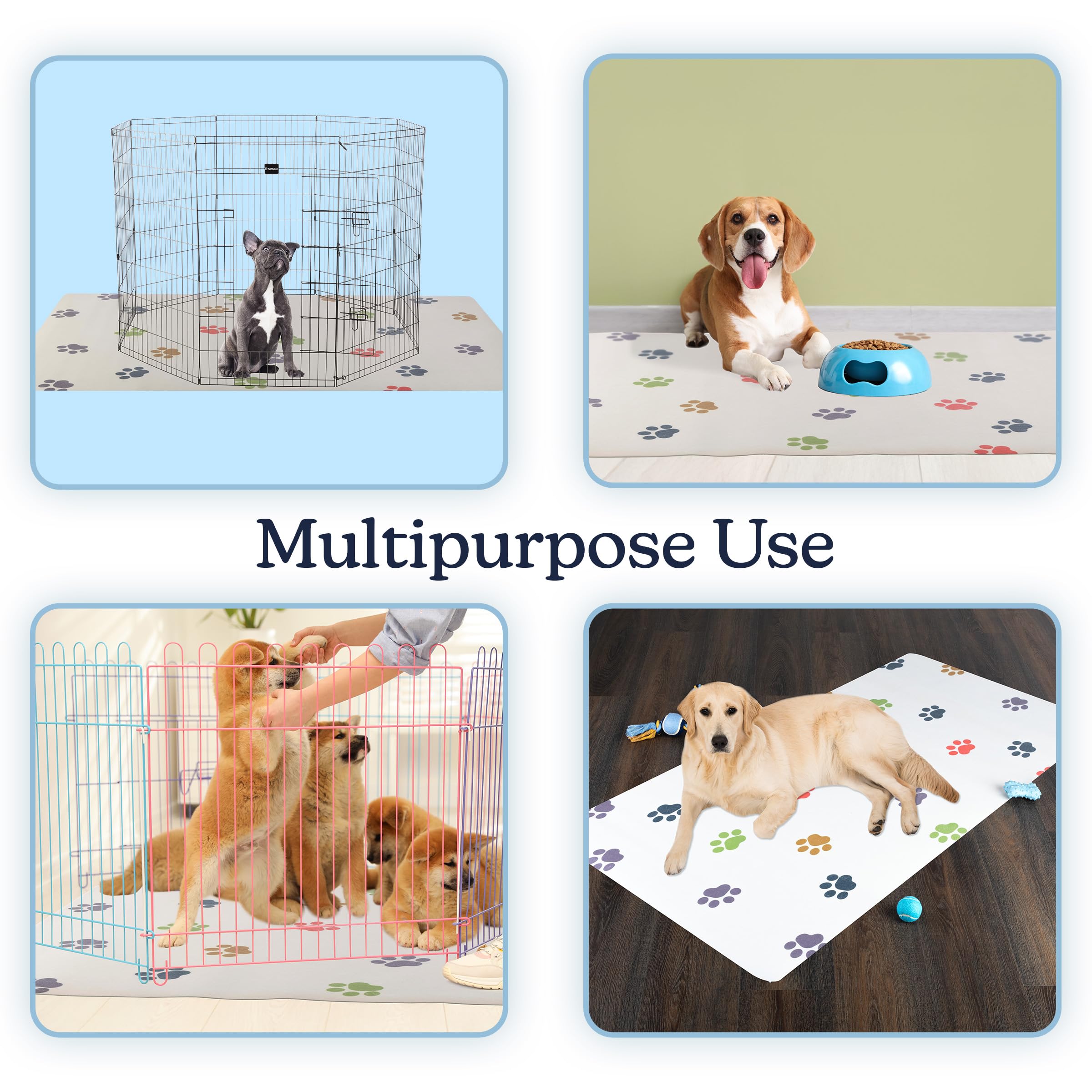 Tapis PETMAKER grande taille: protège-sol durable sous les boîtes de nourriture.