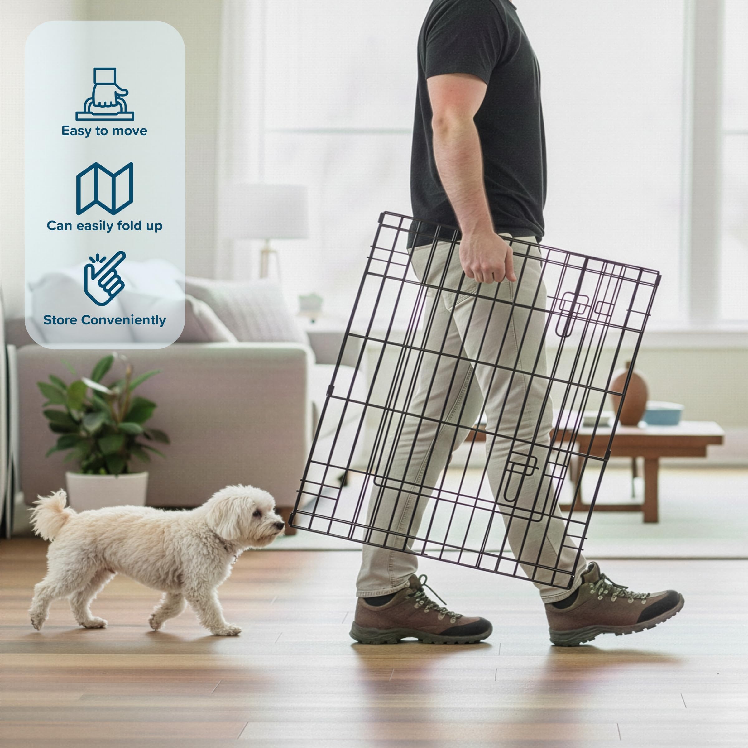 PETMAKER Trame metal noire satinée — structure robuste contre les intempéries