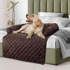 PETMAKER Traversin mémoire 3-cotes – soutien du cou et confort pour chien.