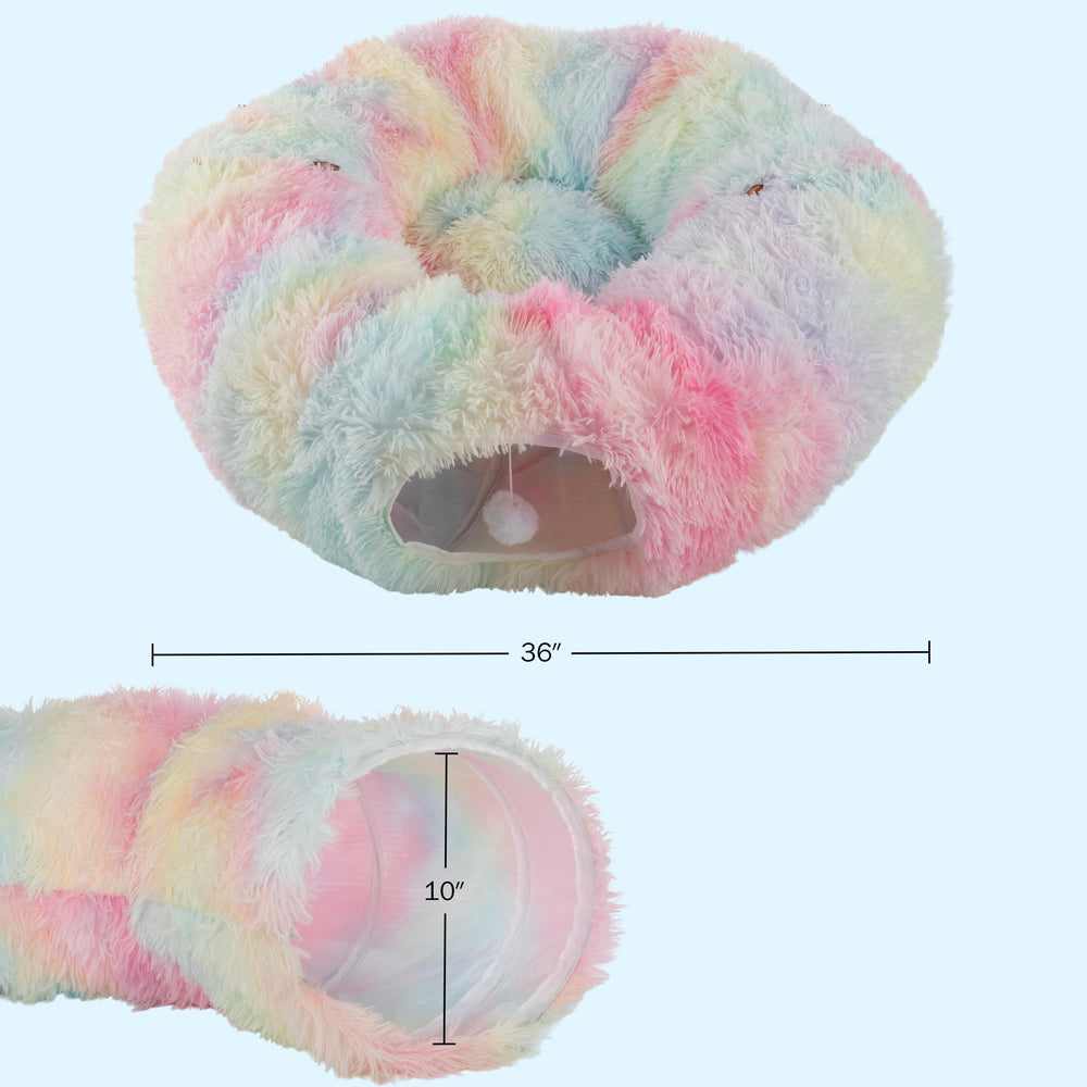 Tunnel PETMAKER adapté pour petits animaux comme lapins et furets.