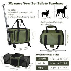 Porte-animal extensible Petmarket, s adapte à la croissance de votre animal.
