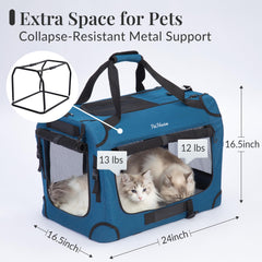PetMasion squelette métallique robuste pour sécurité en voyage.