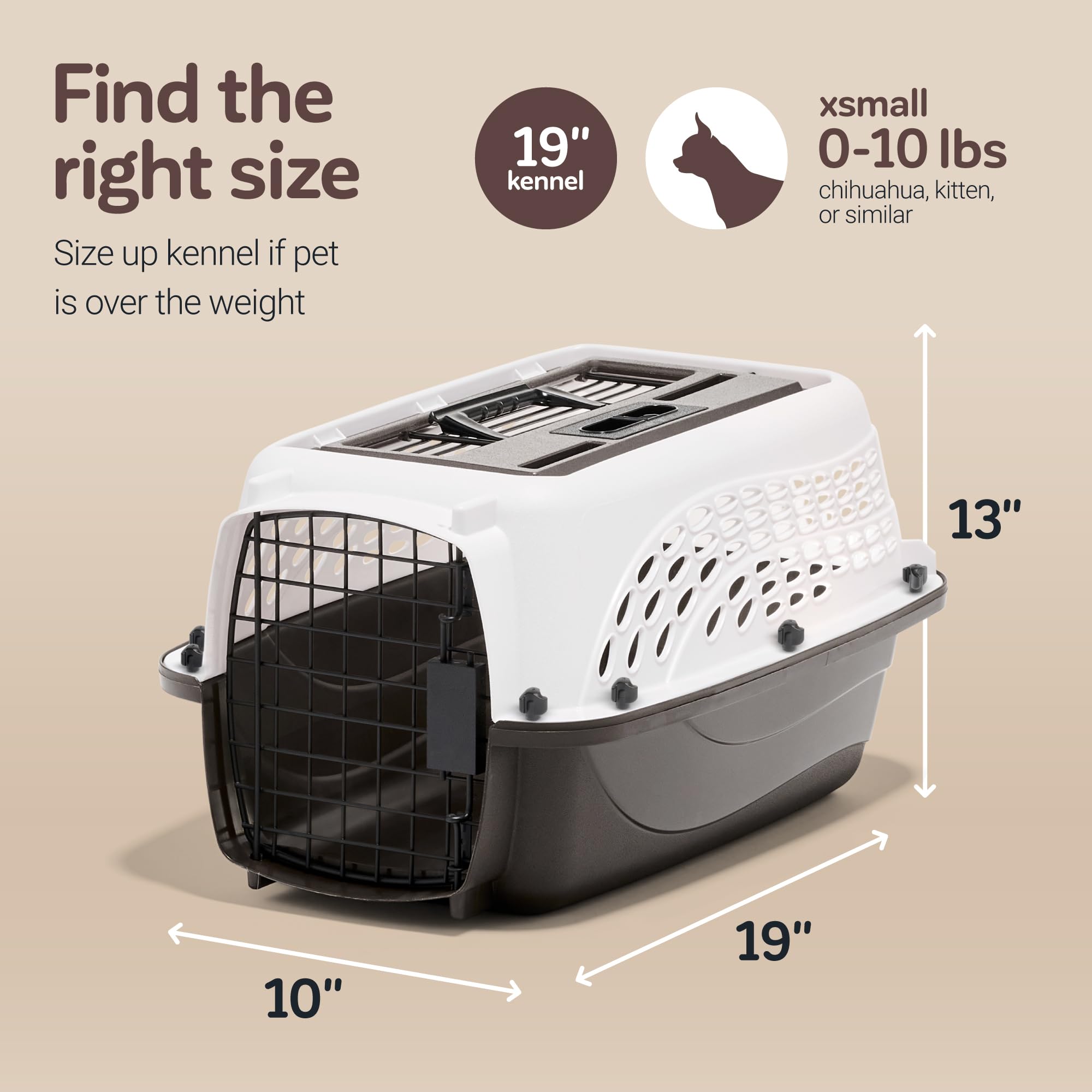 Petmate Boîte Chien Ventilation 360: air frais et vue à 360°.