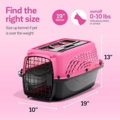 Petmate cage petit chien nettoyage facile grâce à sa coque plastique.